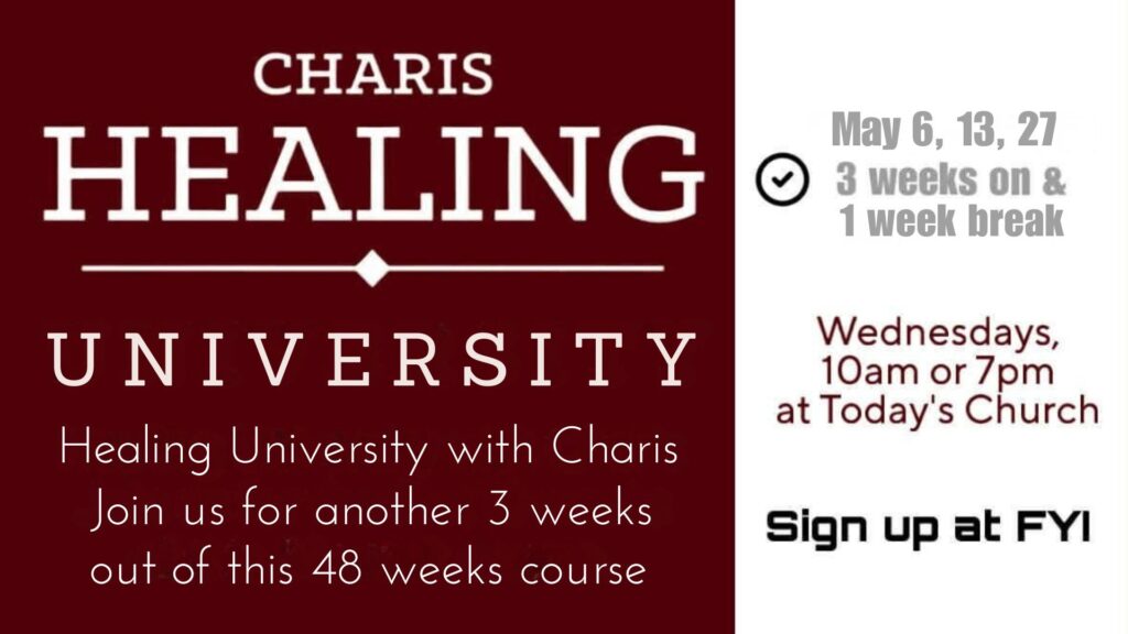 Healing University May 2026