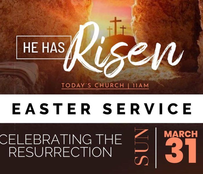 TC Easter Sunday Service next Sunday March 31 at 11am.